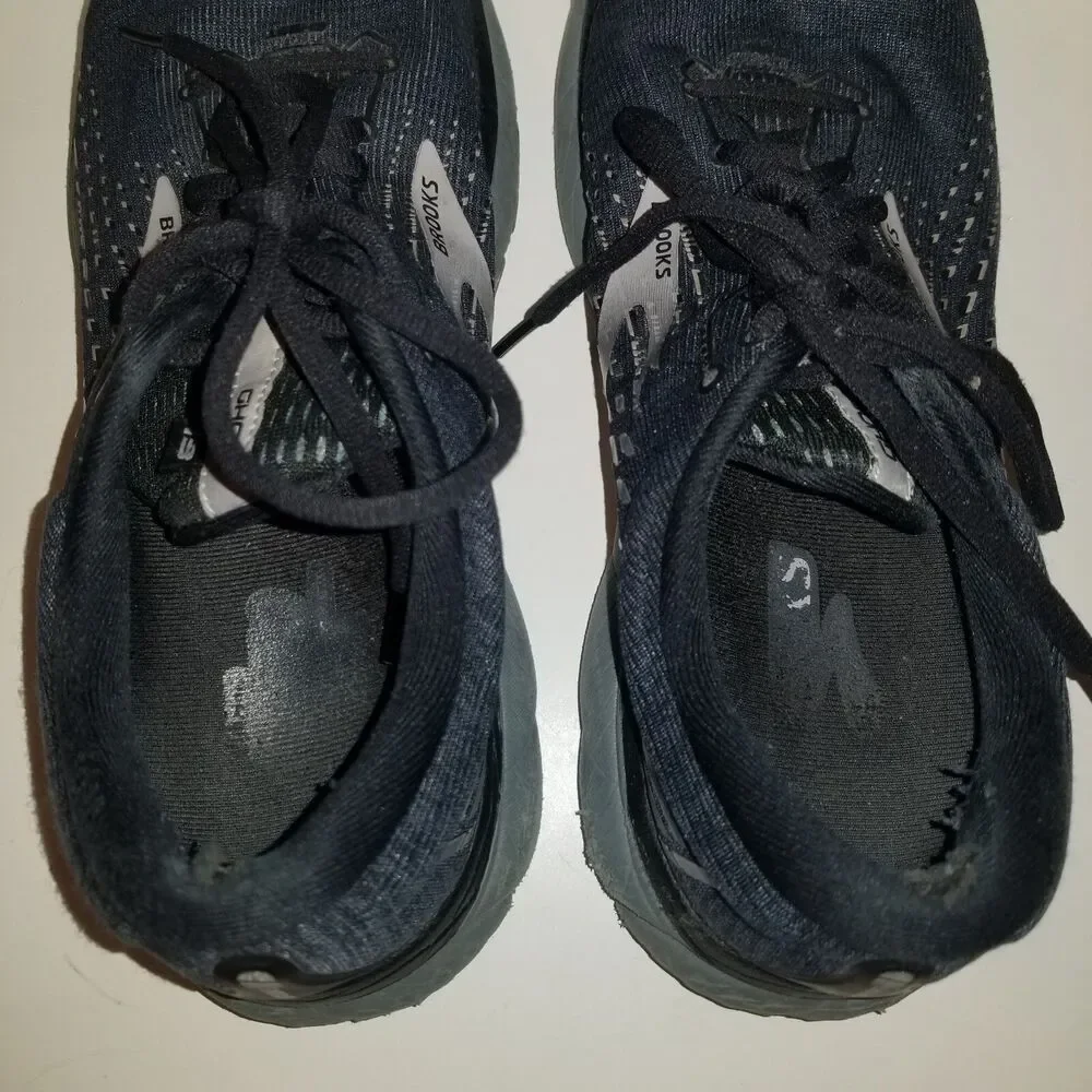 Brooks Ghost 13 Black Road Running Shoes Mens Size 9.5 medium D